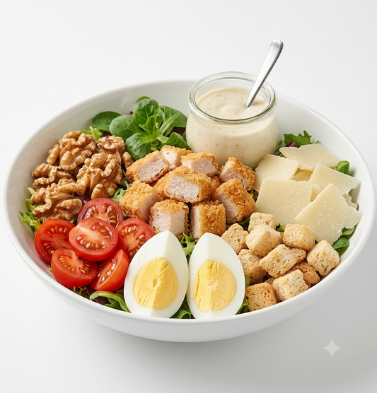 César con pollo y nueces
